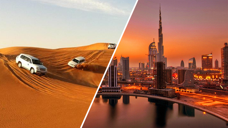 Dubai City Tour | Evening Desert Safari | Abu Dhabi City Tour